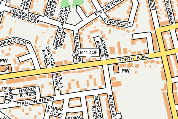 M11 4QE map - OS OpenMap – Local (Ordnance Survey) M11 4QE map - OS OpenMap – Local (Ordnance Survey)