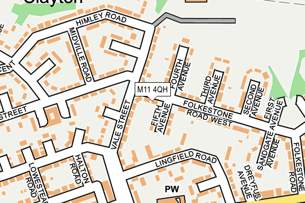 M11 4QH map - OS OpenMap – Local (Ordnance Survey) M11 4QH map - OS OpenMap – Local (Ordnance Survey)