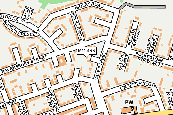 M11 4RN map - OS OpenMap – Local (Ordnance Survey) M11 4RN map - OS OpenMap – Local (Ordnance Survey)