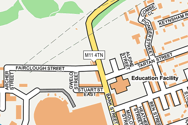M11 4TN map - OS OpenMap – Local (Ordnance Survey) M11 4TN map - OS OpenMap – Local (Ordnance Survey)