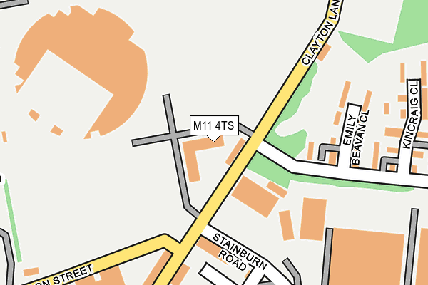 M11 4TS map - OS OpenMap – Local (Ordnance Survey) M11 4TS map - OS OpenMap – Local (Ordnance Survey)