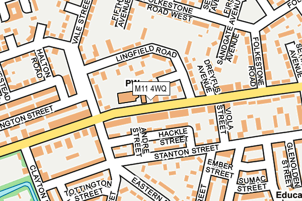 M11 4WQ map - OS OpenMap – Local (Ordnance Survey) M11 4WQ map - OS OpenMap – Local (Ordnance Survey)