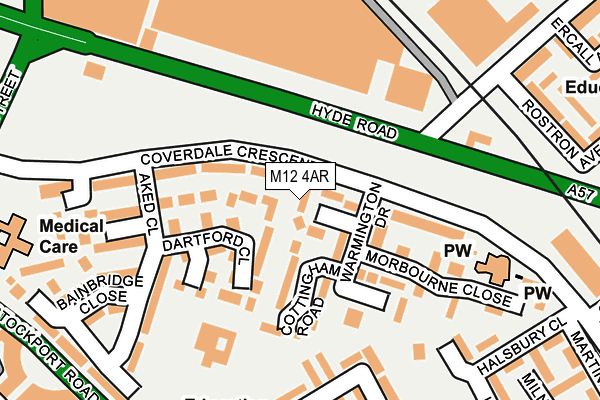 M12 4AR map - OS OpenMap – Local (Ordnance Survey) M12 4AR map - OS OpenMap – Local (Ordnance Survey)