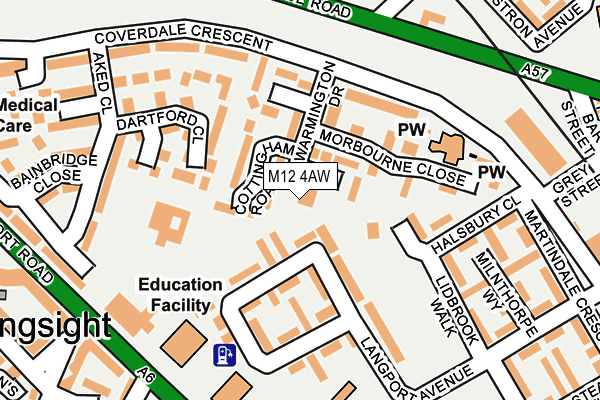 M12 4AW map - OS OpenMap – Local (Ordnance Survey) M12 4AW map - OS OpenMap – Local (Ordnance Survey)