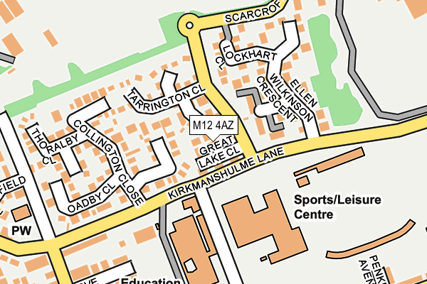M12 4AZ map - OS OpenMap – Local (Ordnance Survey) M12 4AZ map - OS OpenMap – Local (Ordnance Survey)