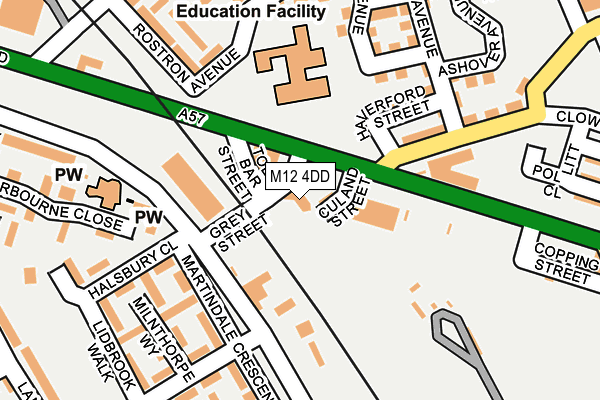 M12 4DD map - OS OpenMap – Local (Ordnance Survey) M12 4DD map - OS OpenMap – Local (Ordnance Survey)