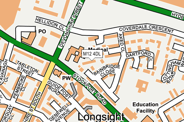 M12 4DL map - OS OpenMap – Local (Ordnance Survey) M12 4DL map - OS OpenMap – Local (Ordnance Survey)
