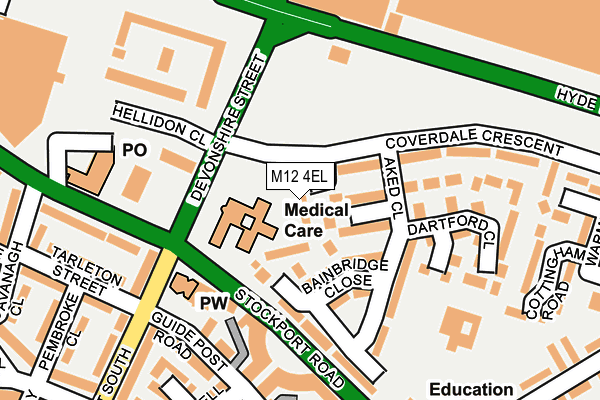 M12 4EL map - OS OpenMap – Local (Ordnance Survey) M12 4EL map - OS OpenMap – Local (Ordnance Survey)