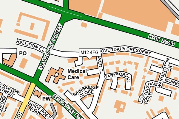 M12 4FG map - OS OpenMap – Local (Ordnance Survey) M12 4FG map - OS OpenMap – Local (Ordnance Survey)