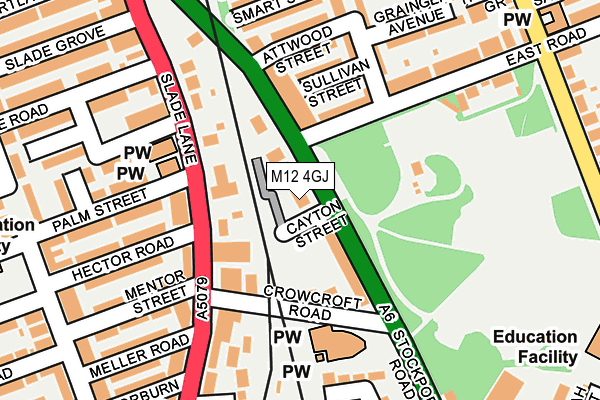 M12 4GJ map - OS OpenMap – Local (Ordnance Survey) M12 4GJ map - OS OpenMap – Local (Ordnance Survey)