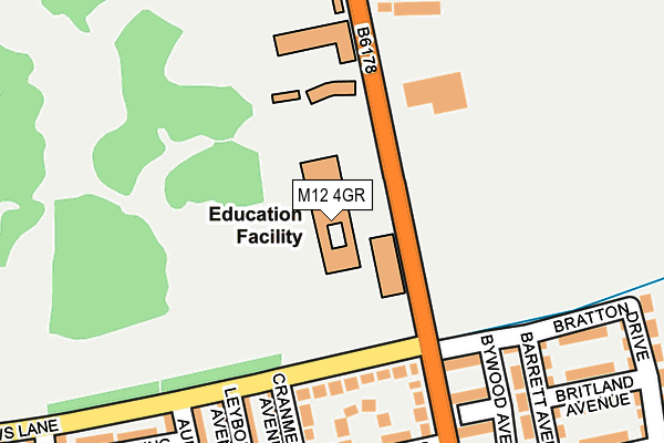 M12 4GR map - OS OpenMap – Local (Ordnance Survey) M12 4GR map - OS OpenMap – Local (Ordnance Survey)