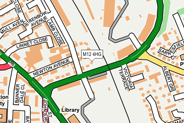 M12 4HG map - OS OpenMap – Local (Ordnance Survey) M12 4HG map - OS OpenMap – Local (Ordnance Survey)