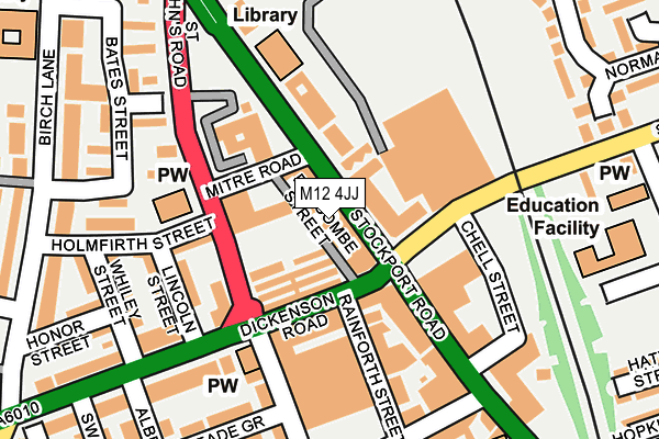 M12 4JJ map - OS OpenMap – Local (Ordnance Survey) M12 4JJ map - OS OpenMap – Local (Ordnance Survey)