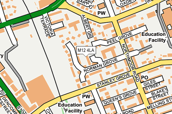 M12 4LA map - OS OpenMap – Local (Ordnance Survey) M12 4LA map - OS OpenMap – Local (Ordnance Survey)