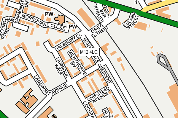 M12 4LQ map - OS OpenMap – Local (Ordnance Survey) M12 4LQ map - OS OpenMap – Local (Ordnance Survey)