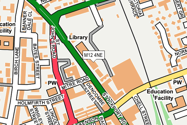 M12 4NE map - OS OpenMap – Local (Ordnance Survey) M12 4NE map - OS OpenMap – Local (Ordnance Survey)
