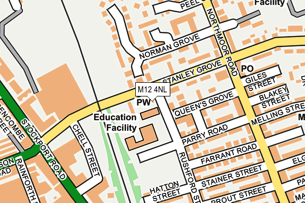 M12 4NL map - OS OpenMap – Local (Ordnance Survey) M12 4NL map - OS OpenMap – Local (Ordnance Survey)