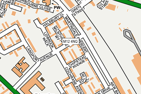 M12 4NQ map - OS OpenMap – Local (Ordnance Survey) M12 4NQ map - OS OpenMap – Local (Ordnance Survey)