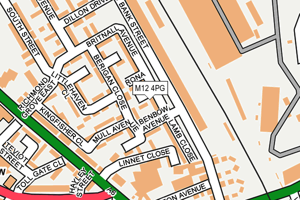 M12 4PG map - OS OpenMap – Local (Ordnance Survey) M12 4PG map - OS OpenMap – Local (Ordnance Survey)