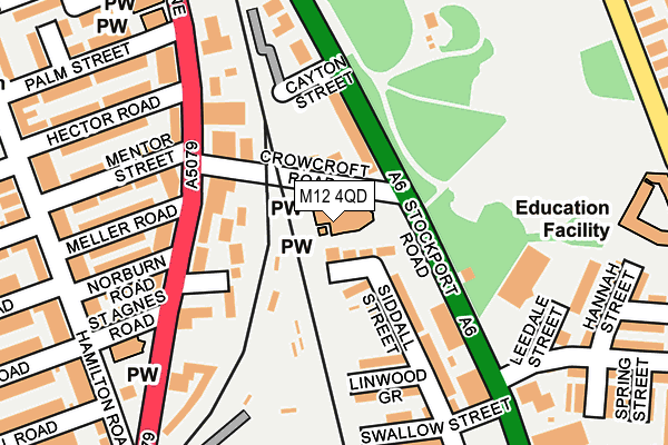 M12 4QD map - OS OpenMap – Local (Ordnance Survey) M12 4QD map - OS OpenMap – Local (Ordnance Survey)
