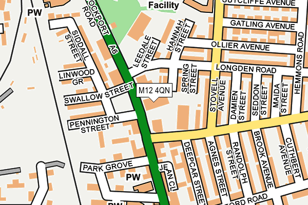 M12 4QN map - OS OpenMap – Local (Ordnance Survey) M12 4QN map - OS OpenMap – Local (Ordnance Survey)