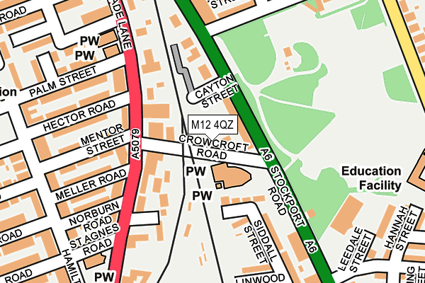 M12 4QZ map - OS OpenMap – Local (Ordnance Survey) M12 4QZ map - OS OpenMap – Local (Ordnance Survey)