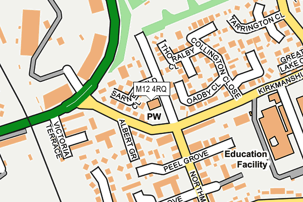 M12 4RQ map - OS OpenMap – Local (Ordnance Survey) M12 4RQ map - OS OpenMap – Local (Ordnance Survey)
