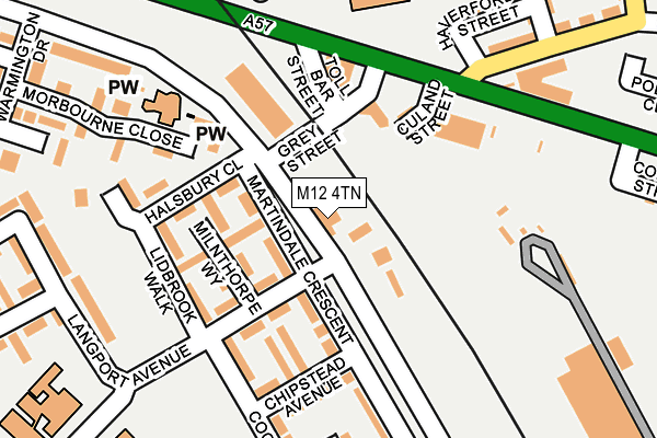 M12 4TN map - OS OpenMap – Local (Ordnance Survey) M12 4TN map - OS OpenMap – Local (Ordnance Survey)
