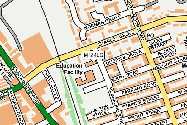 M12 4UG map - OS OpenMap – Local (Ordnance Survey) M12 4UG map - OS OpenMap – Local (Ordnance Survey)