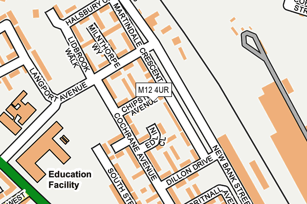 M12 4UR map - OS OpenMap – Local (Ordnance Survey) M12 4UR map - OS OpenMap – Local (Ordnance Survey)