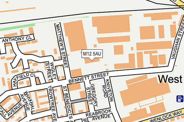 M12 5AU map - OS OpenMap – Local (Ordnance Survey) M12 5AU map - OS OpenMap – Local (Ordnance Survey)
