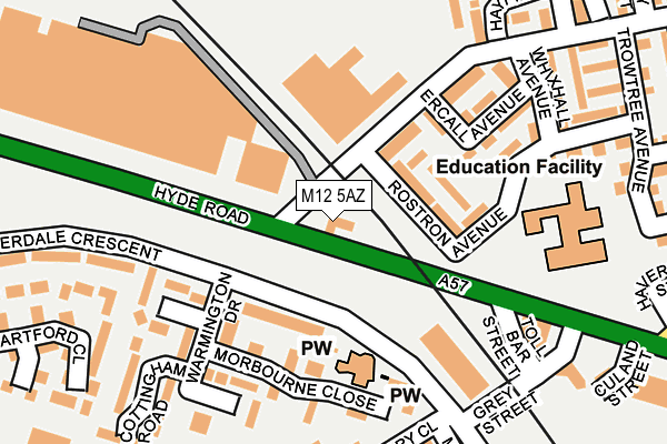 M12 5AZ map - OS OpenMap – Local (Ordnance Survey) M12 5AZ map - OS OpenMap – Local (Ordnance Survey)