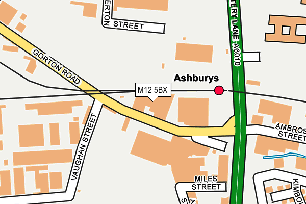 M12 5BX map - OS OpenMap – Local (Ordnance Survey) M12 5BX map - OS OpenMap – Local (Ordnance Survey)