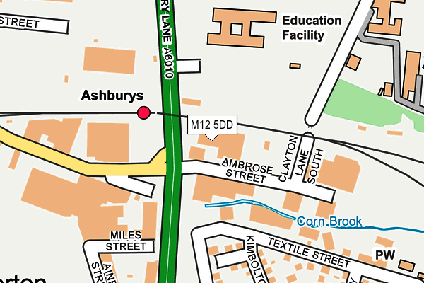 M12 5DD map - OS OpenMap – Local (Ordnance Survey) M12 5DD map - OS OpenMap – Local (Ordnance Survey)