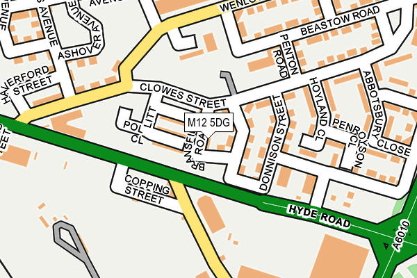 M12 5DG map - OS OpenMap – Local (Ordnance Survey) M12 5DG map - OS OpenMap – Local (Ordnance Survey)