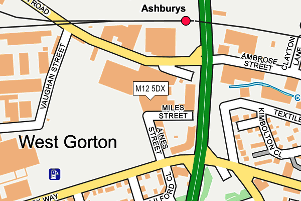 M12 5DX map - OS OpenMap – Local (Ordnance Survey) M12 5DX map - OS OpenMap – Local (Ordnance Survey)