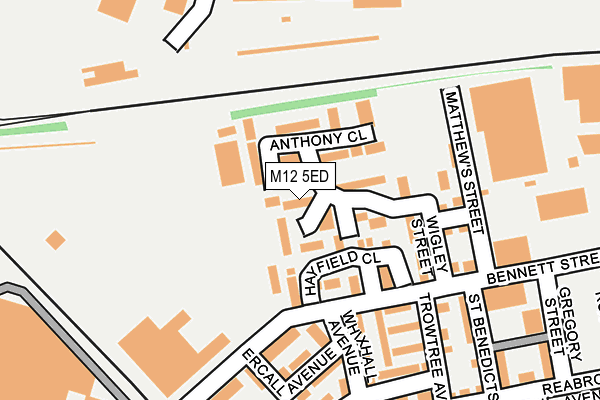 M12 5ED map - OS OpenMap – Local (Ordnance Survey) M12 5ED map - OS OpenMap – Local (Ordnance Survey)