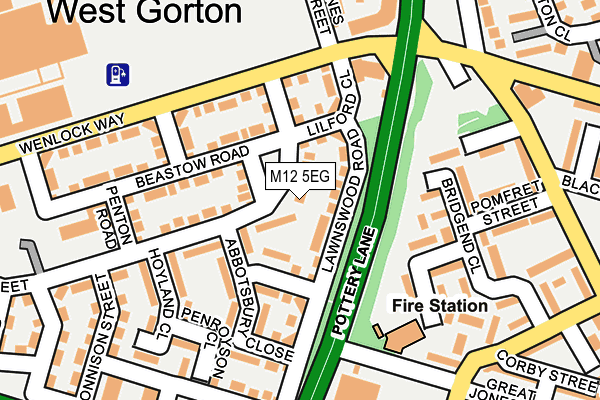 M12 5EG map - OS OpenMap – Local (Ordnance Survey) M12 5EG map - OS OpenMap – Local (Ordnance Survey)