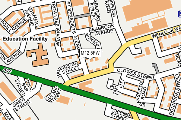 M12 5FW map - OS OpenMap – Local (Ordnance Survey) M12 5FW map - OS OpenMap – Local (Ordnance Survey)