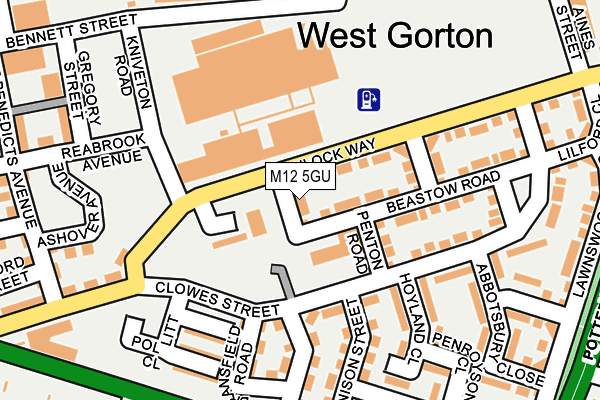 M12 5GU map - OS OpenMap – Local (Ordnance Survey) M12 5GU map - OS OpenMap – Local (Ordnance Survey)