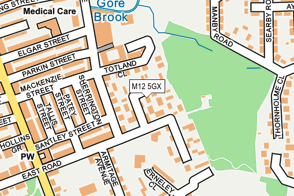 M12 5GX map - OS OpenMap – Local (Ordnance Survey) M12 5GX map - OS OpenMap – Local (Ordnance Survey)