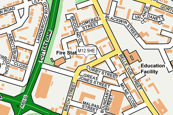 M12 5HE map - OS OpenMap – Local (Ordnance Survey) M12 5HE map - OS OpenMap – Local (Ordnance Survey)