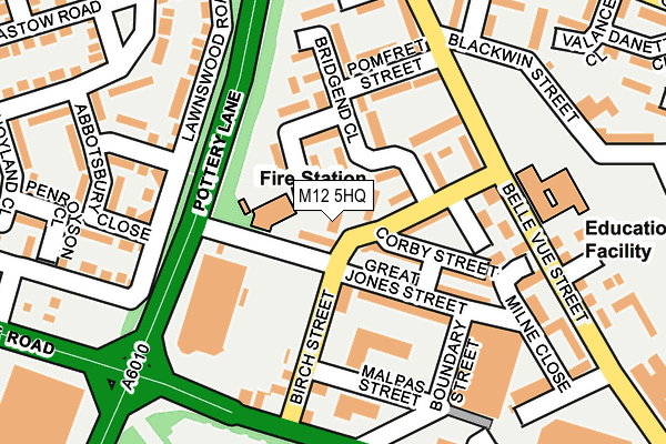 M12 5HQ map - OS OpenMap – Local (Ordnance Survey) M12 5HQ map - OS OpenMap – Local (Ordnance Survey)