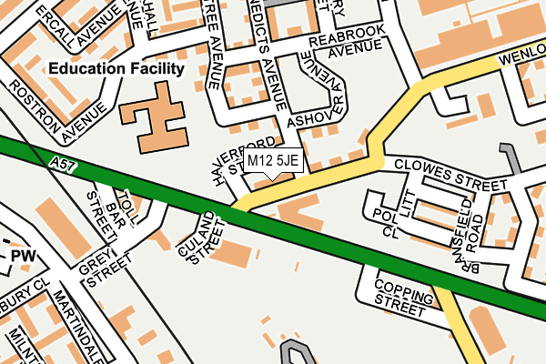 M12 5JE map - OS OpenMap – Local (Ordnance Survey) M12 5JE map - OS OpenMap – Local (Ordnance Survey)