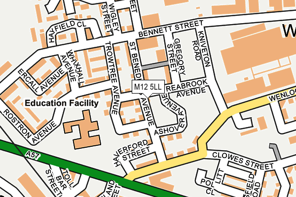 M12 5LL map - OS OpenMap – Local (Ordnance Survey) M12 5LL map - OS OpenMap – Local (Ordnance Survey)