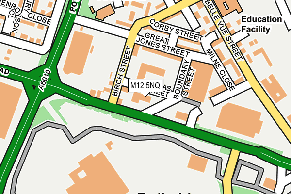 M12 5NQ map - OS OpenMap – Local (Ordnance Survey) M12 5NQ map - OS OpenMap – Local (Ordnance Survey)