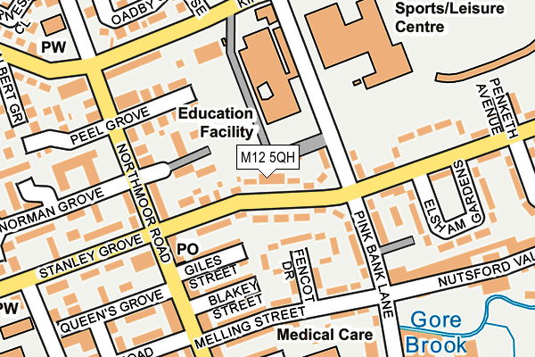 M12 5QH map - OS OpenMap – Local (Ordnance Survey) M12 5QH map - OS OpenMap – Local (Ordnance Survey)