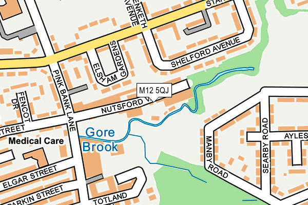 M12 5QJ map - OS OpenMap – Local (Ordnance Survey) M12 5QJ map - OS OpenMap – Local (Ordnance Survey)