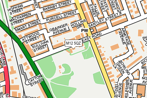 M12 5QZ map - OS OpenMap – Local (Ordnance Survey) M12 5QZ map - OS OpenMap – Local (Ordnance Survey)