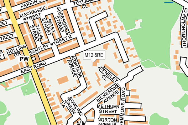 M12 5RE map - OS OpenMap – Local (Ordnance Survey) M12 5RE map - OS OpenMap – Local (Ordnance Survey)